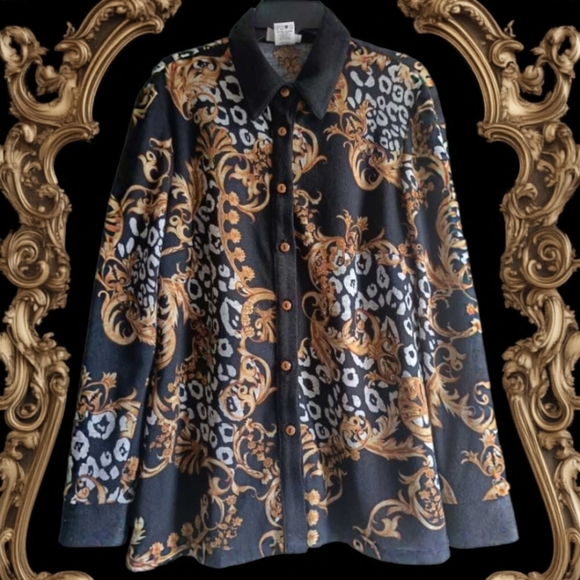 S🍂Vintage Baroque Style Versace Shirt - Picture 3 of 12